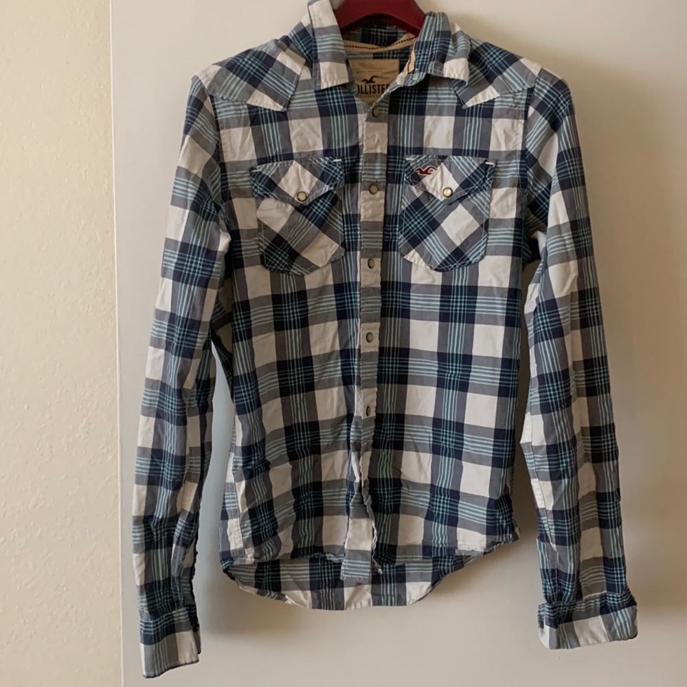 Long sleeve western pearl button shirt